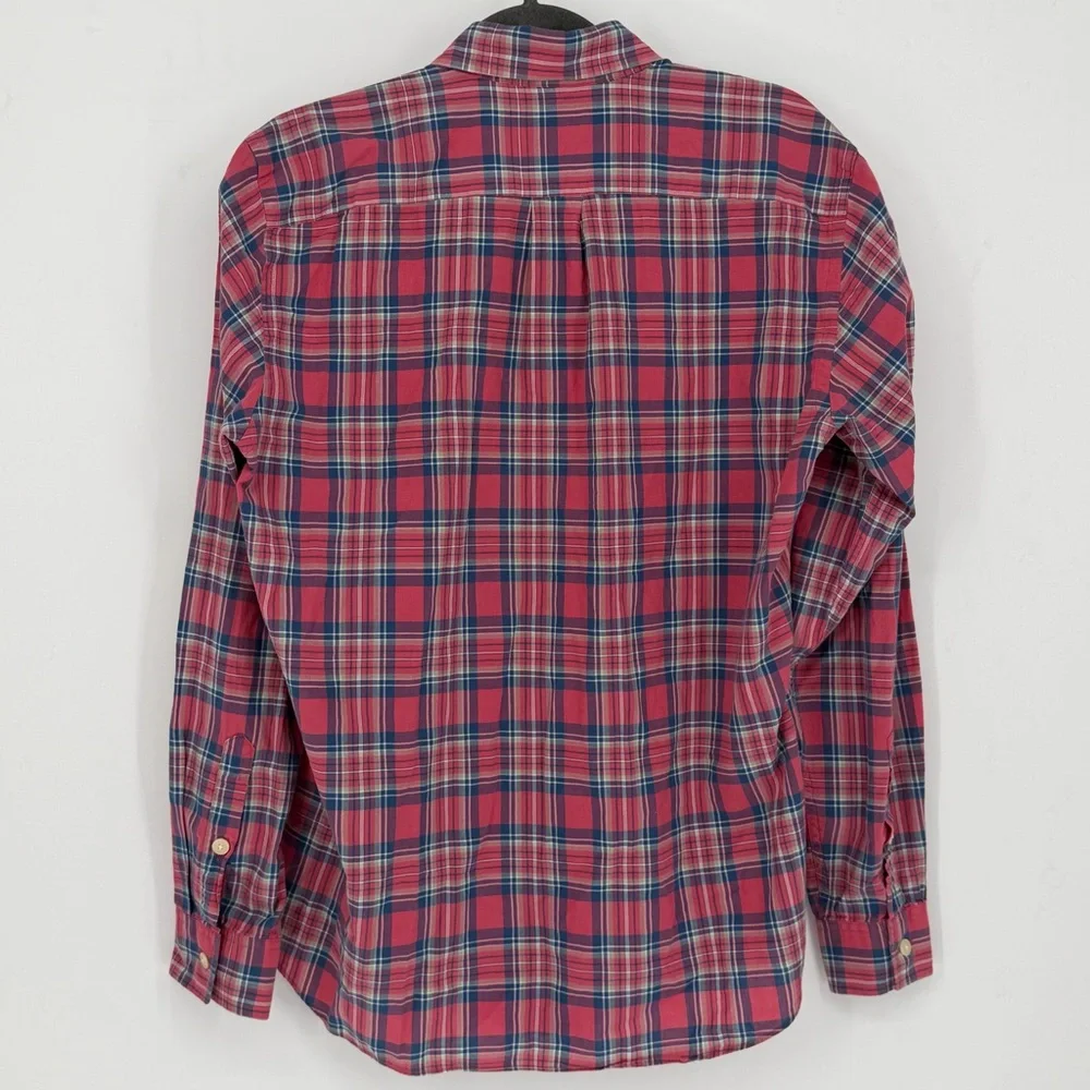 J. Crew Preppy Plaid Button Up Collared Shirt